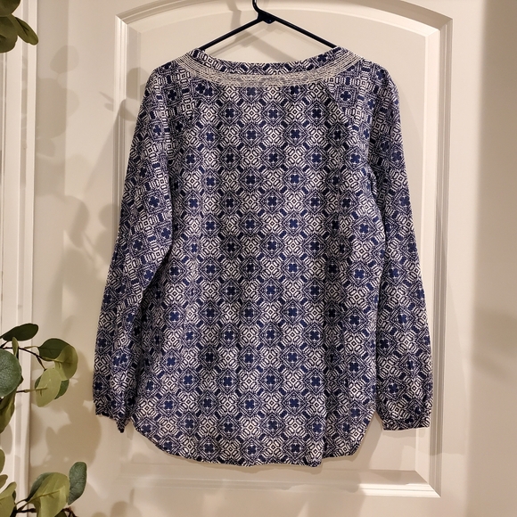 J. Crew Tunic Embroidered Blouse - Picture 2 of 5